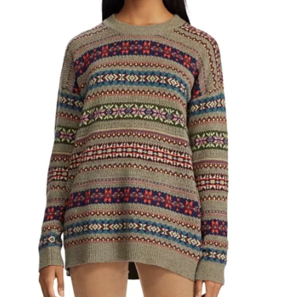 Lauren Ralph Lauren Fair Isle Sweater Wool Blend